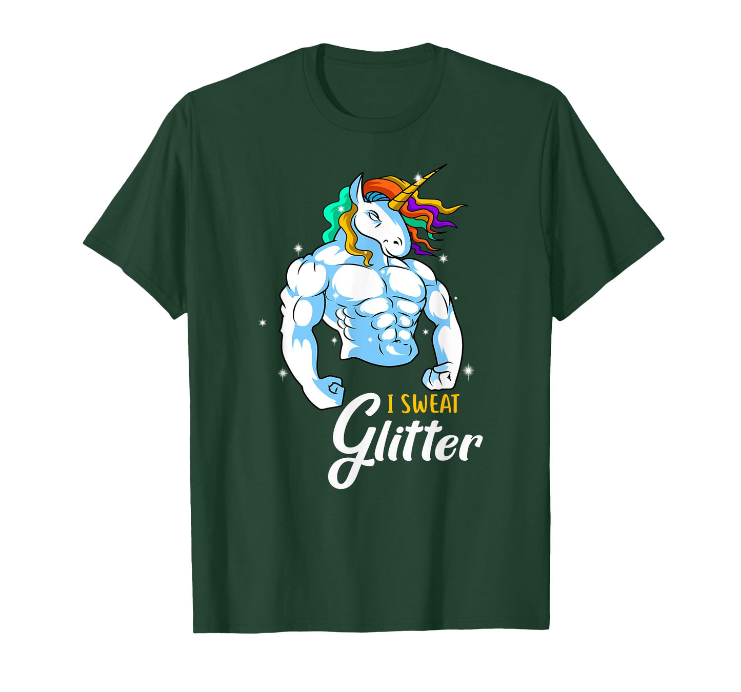 Weightlifing Barbell - Funny Workout Weightlifting Unicorn T-Shirt