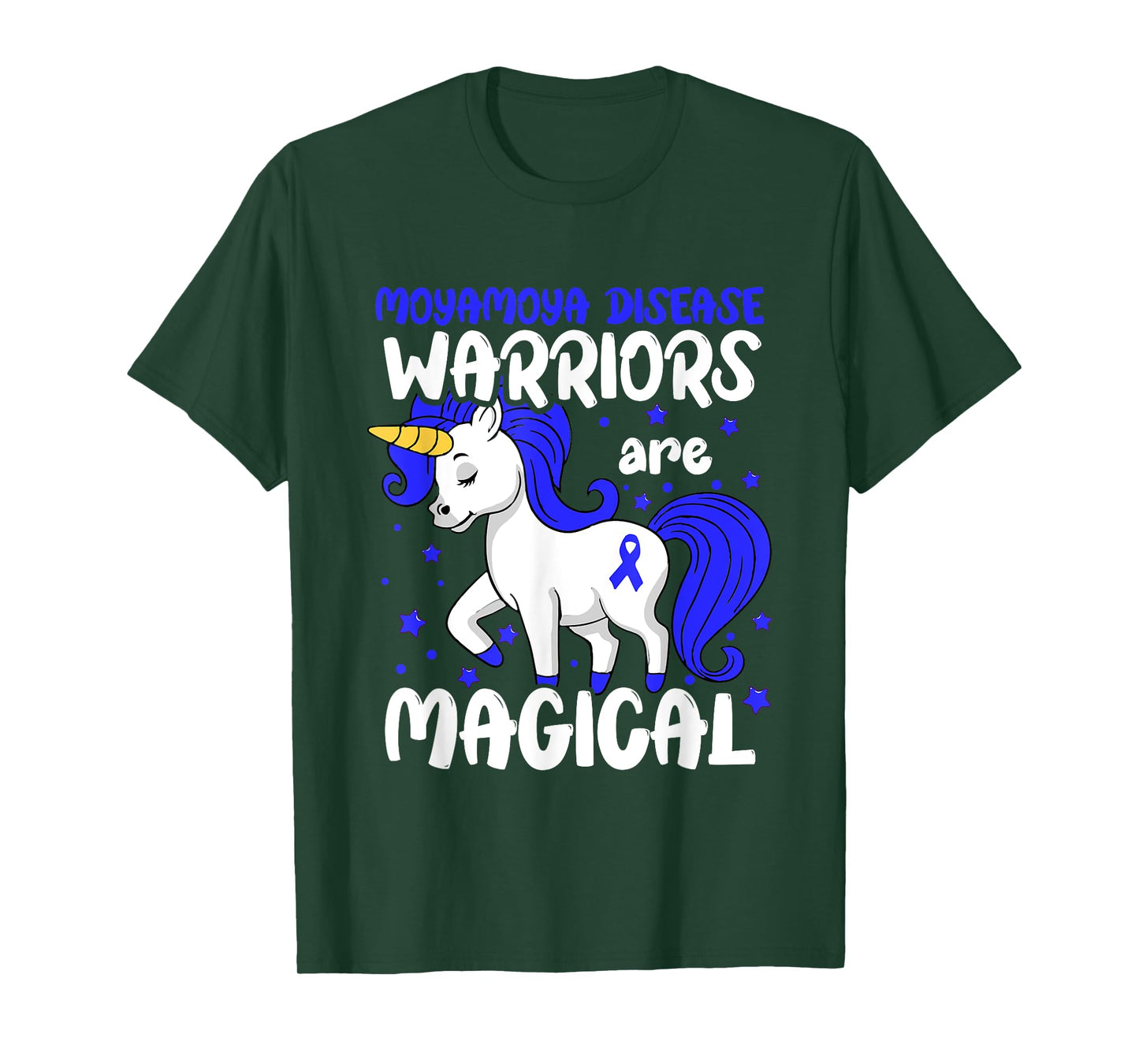 Moyamoya Disease Warrior Blue Moyamoya Disease Awareness T-Shirt