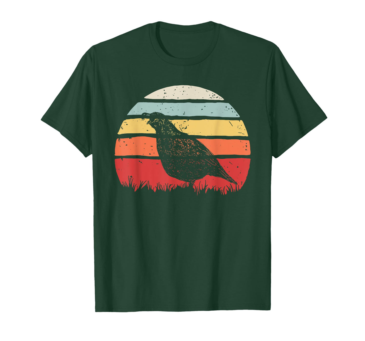 Vintage Retro Quail Bird T-Shirt