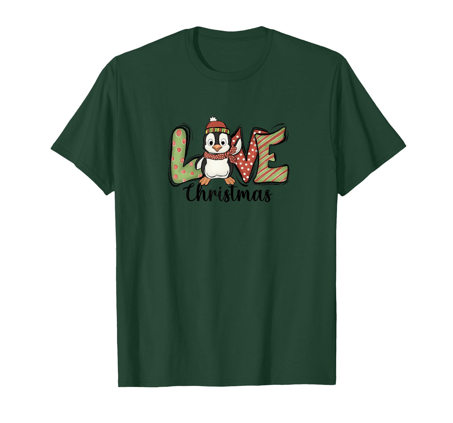 Christmas Penguin LOVE Xmas for Kids, Women, Penguin Lovers T-Shirt