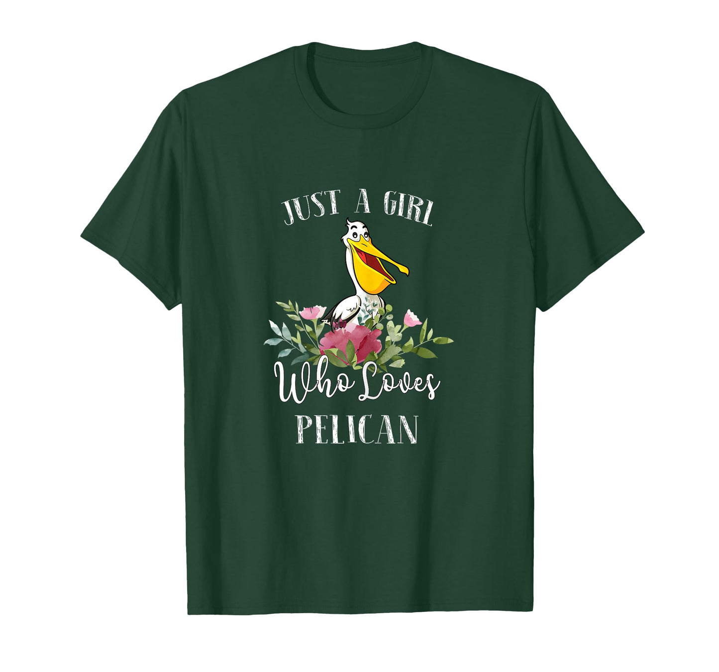 Womens Pelican Lover Gift - Just a Girl Who Loves Pelican T-Shirt