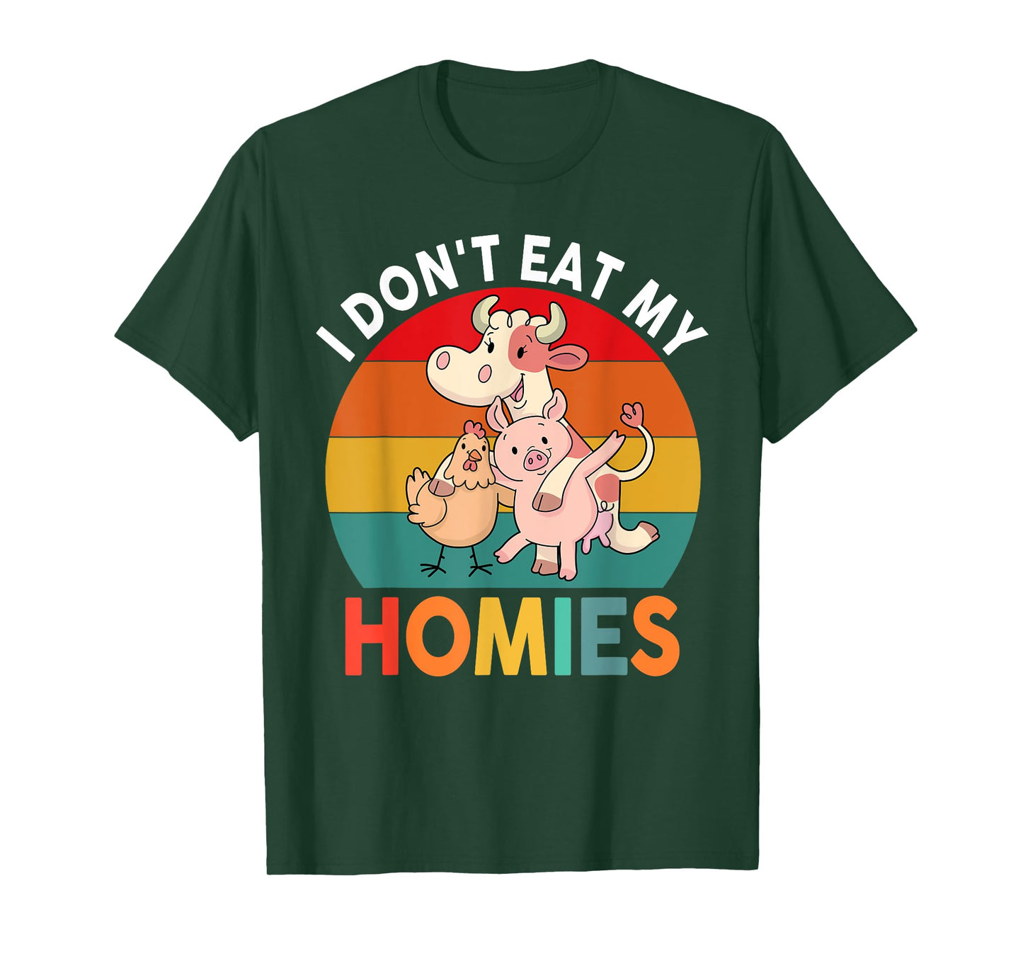Vegan Shirt Kids Toddler Boys Girls I Don't Eat My Homies T-Shirt