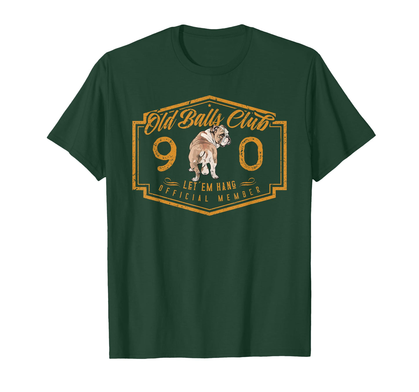 Old Balls Club 90 Years of Awesome Funny 90th Birthday Gag T-Shirt