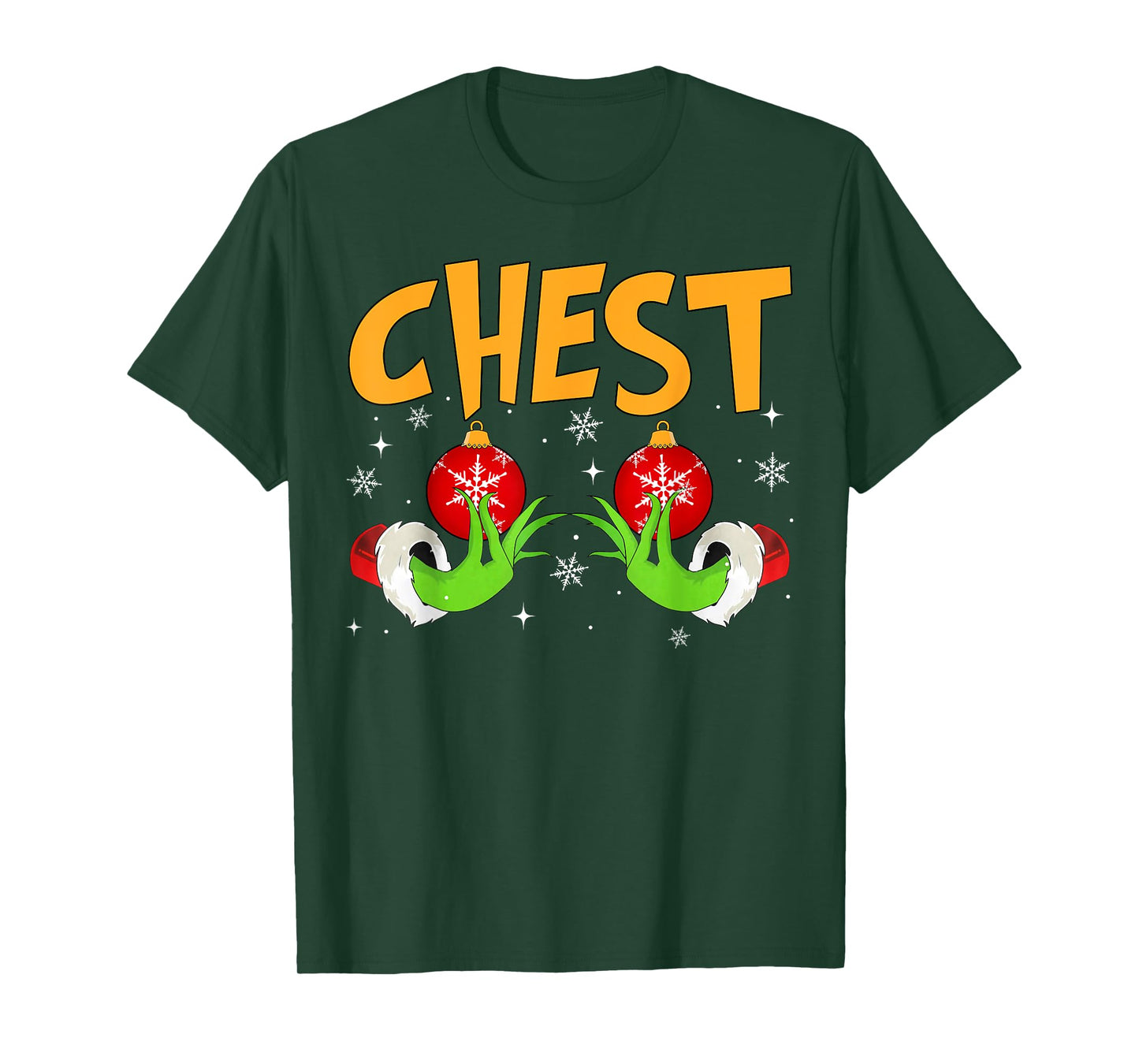 Chest Nuts Matching Chestnuts Christmas Snow Couples Women T-Shirt