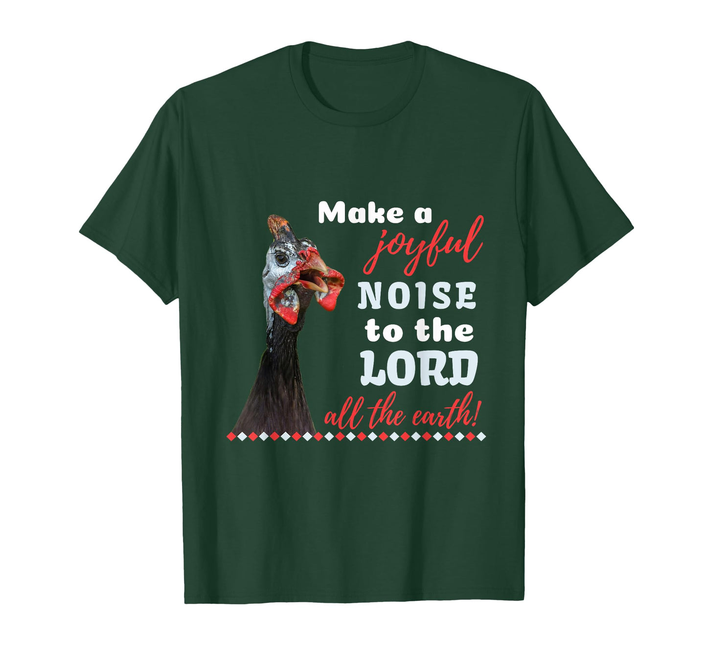 Joyful Noise Guinea Hen Fowl Guineafowl Farm Poultry Womens T-Shirt