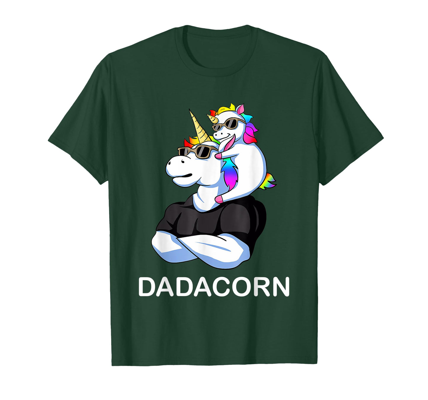 Fathers Day Gift Unicorn Dad Shirt Funny Dadacorn Men T-Shirt