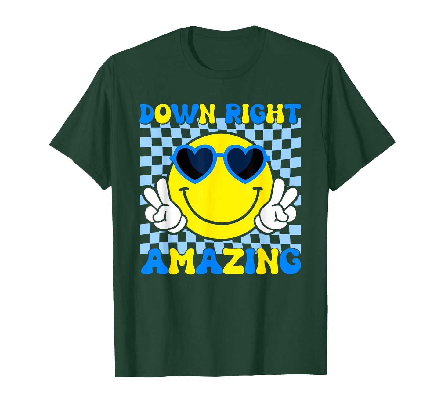 Down Right Amazing Smile Face Down Syndrome Awareness Kids T-Shirt