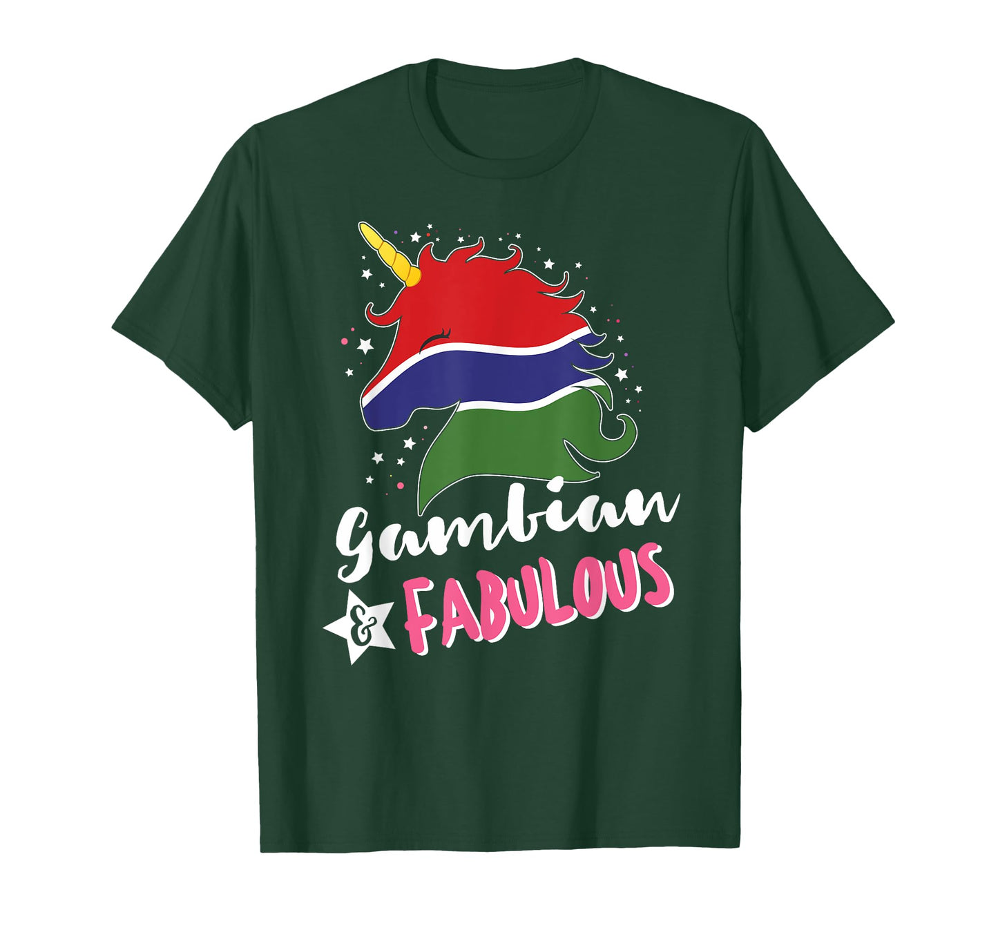 Gambian Unicorn Gambia Flag T-Shirt