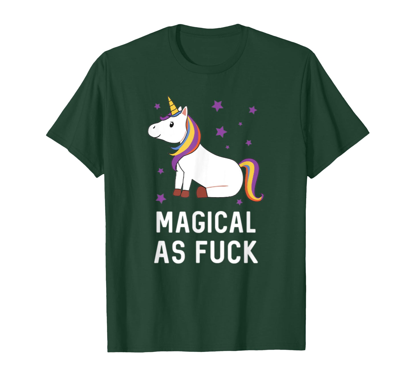 Magical as Fuck Unicorn Majestic Rainbow Gift T-Shirt
