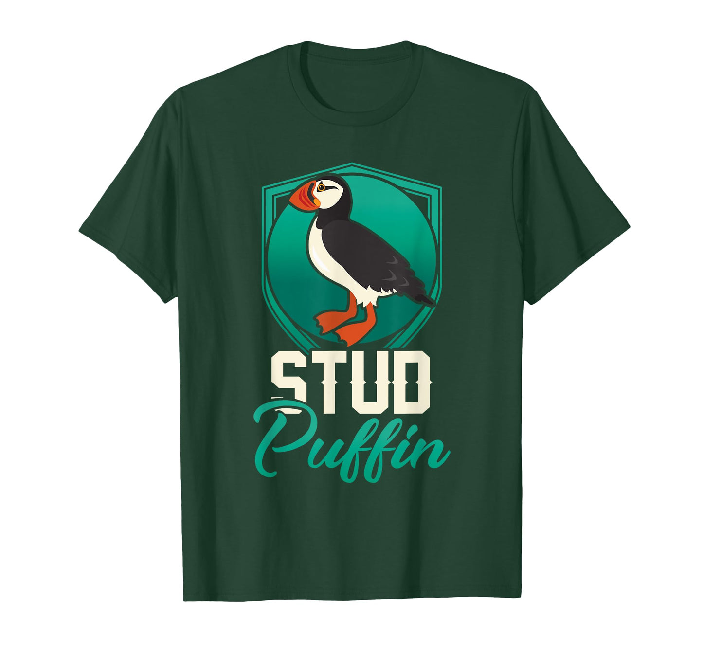 Stud Puffin Seabird & Animal Lover Gift T-Shirt