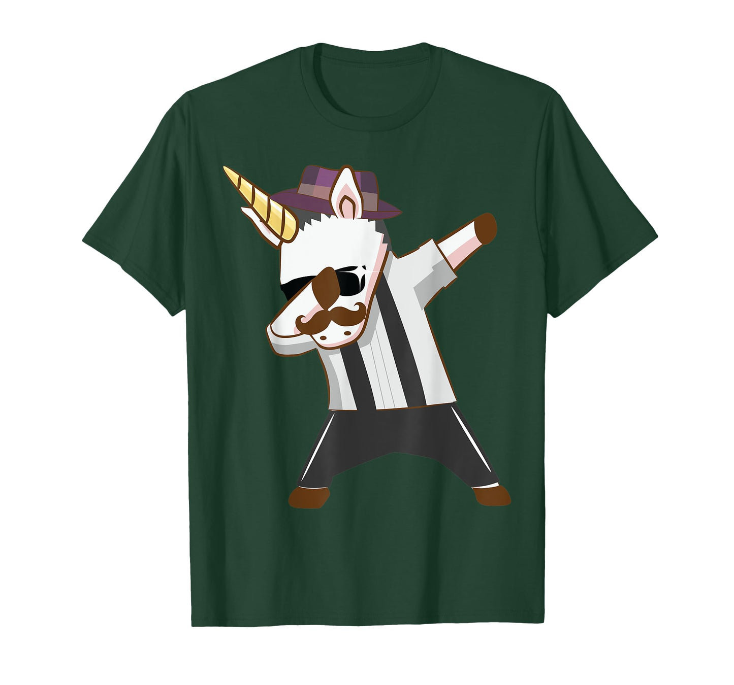 Mens Unicorn Shirt For Men, Funny Mustache Unicorn Dabbing Shirt