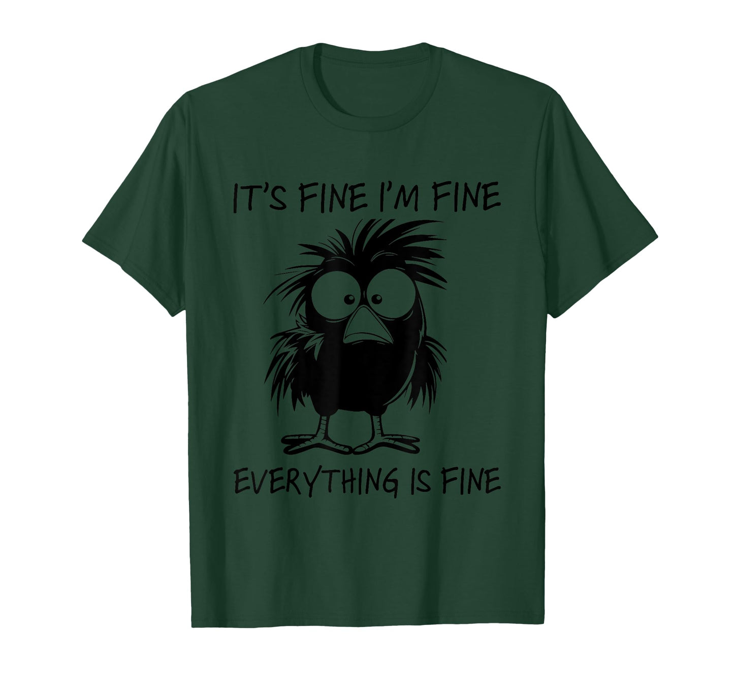 I'm Fine It's Fine Everything Is Fine Chicken Thanksgiving T-Shirt