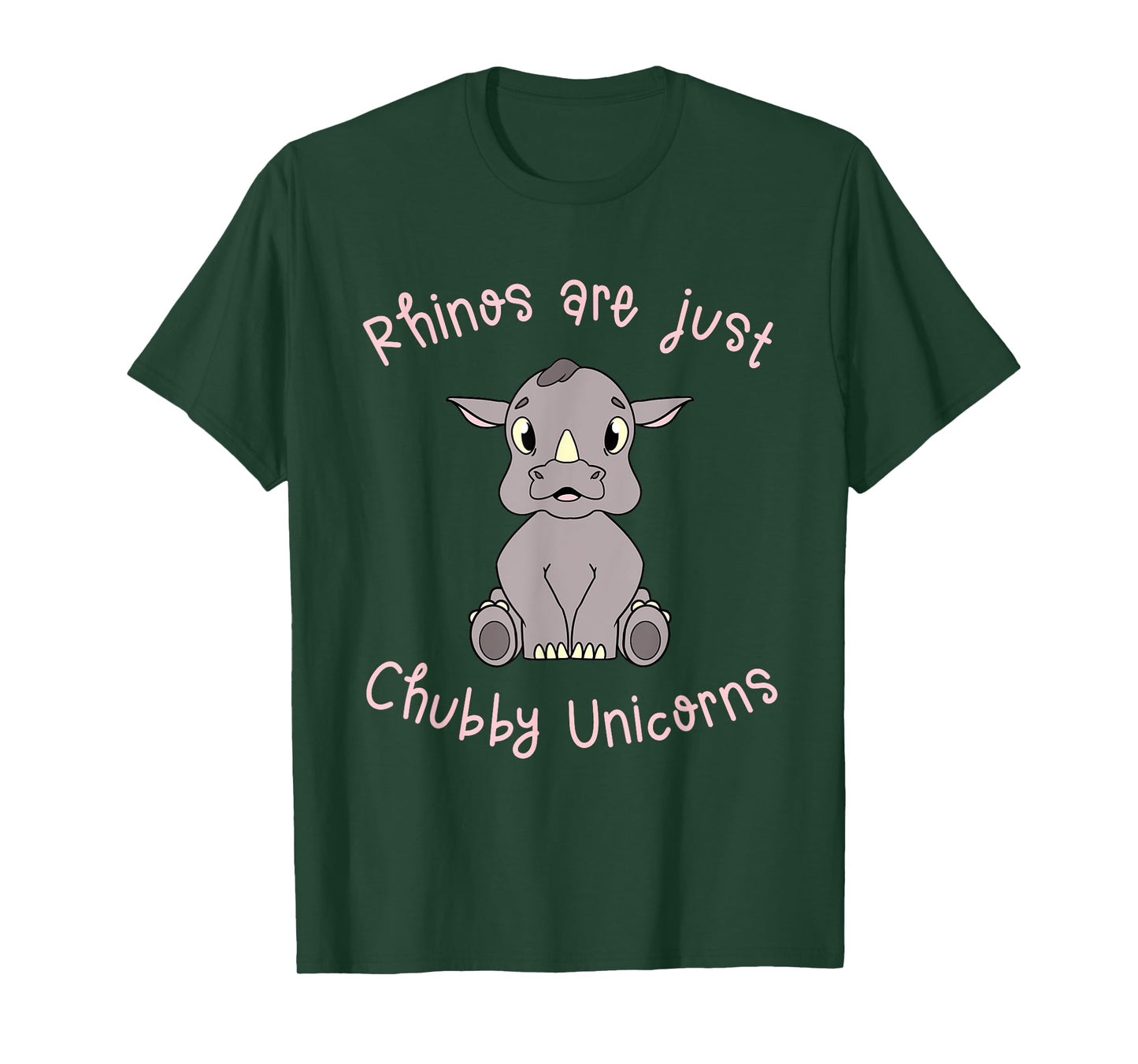 Rhinos Are Just Chubby Unicorns - Funny T-Shirt T-Shirt