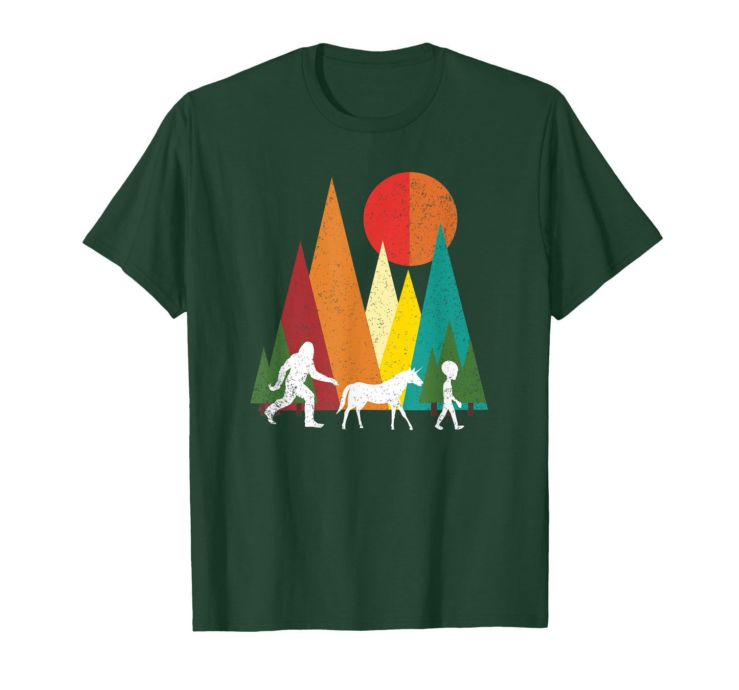 Bigfoot alien unicorn alien fantasy gift idea T-Shirt