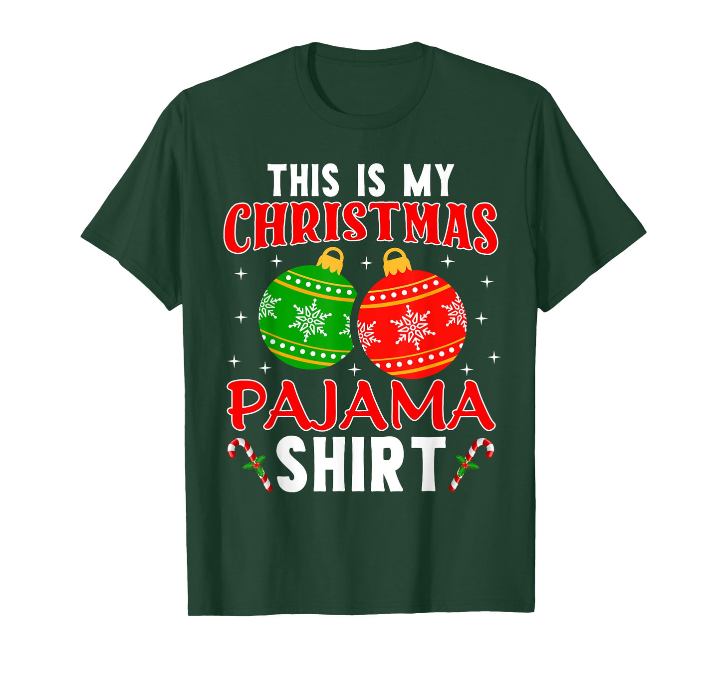 This Is My Christmas Pajama Shirt Funny Xmas PJs Men Women T-Shirt