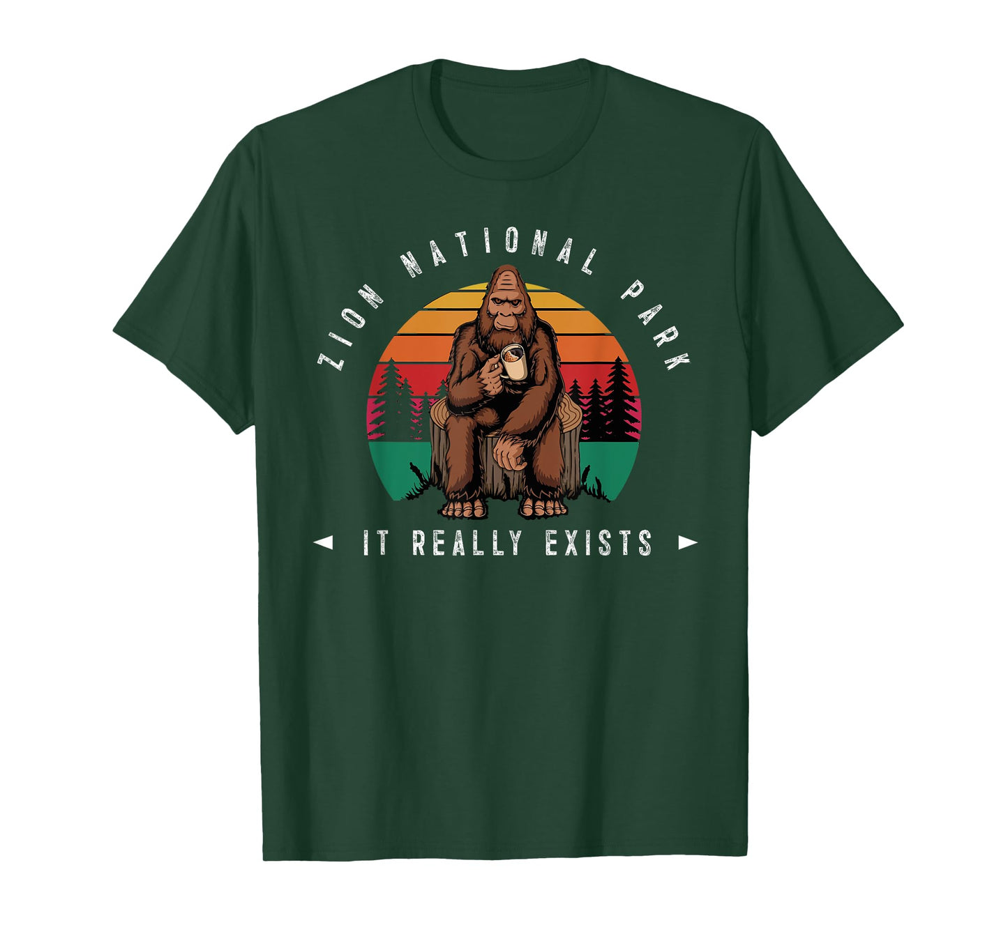 Zion National Park Bigfoot Sasquatch Men & Women T-Shirt