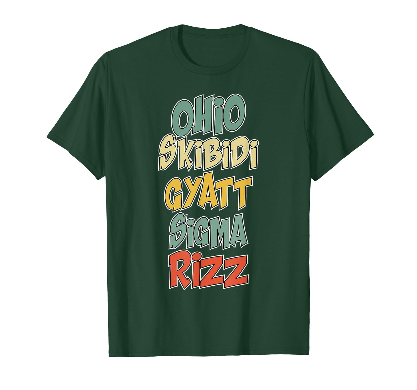 Ohio Skibidi Gyatt Sigma Rizz Gen Alpha Xmas Christmas T-Shirt