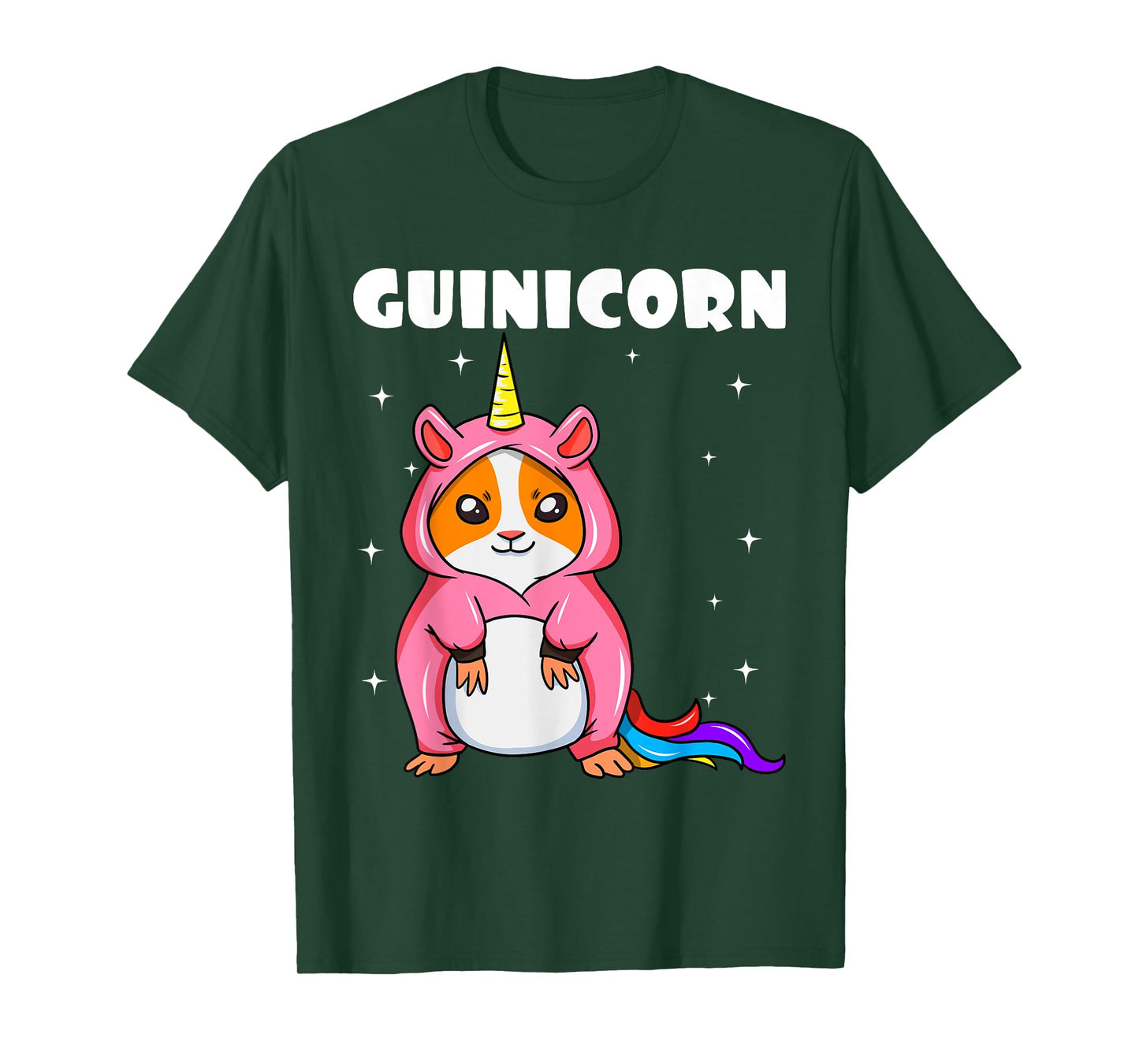 Guinicorn Guinea Pig White Unicorn Mystical Horse Rodent T-Shirt