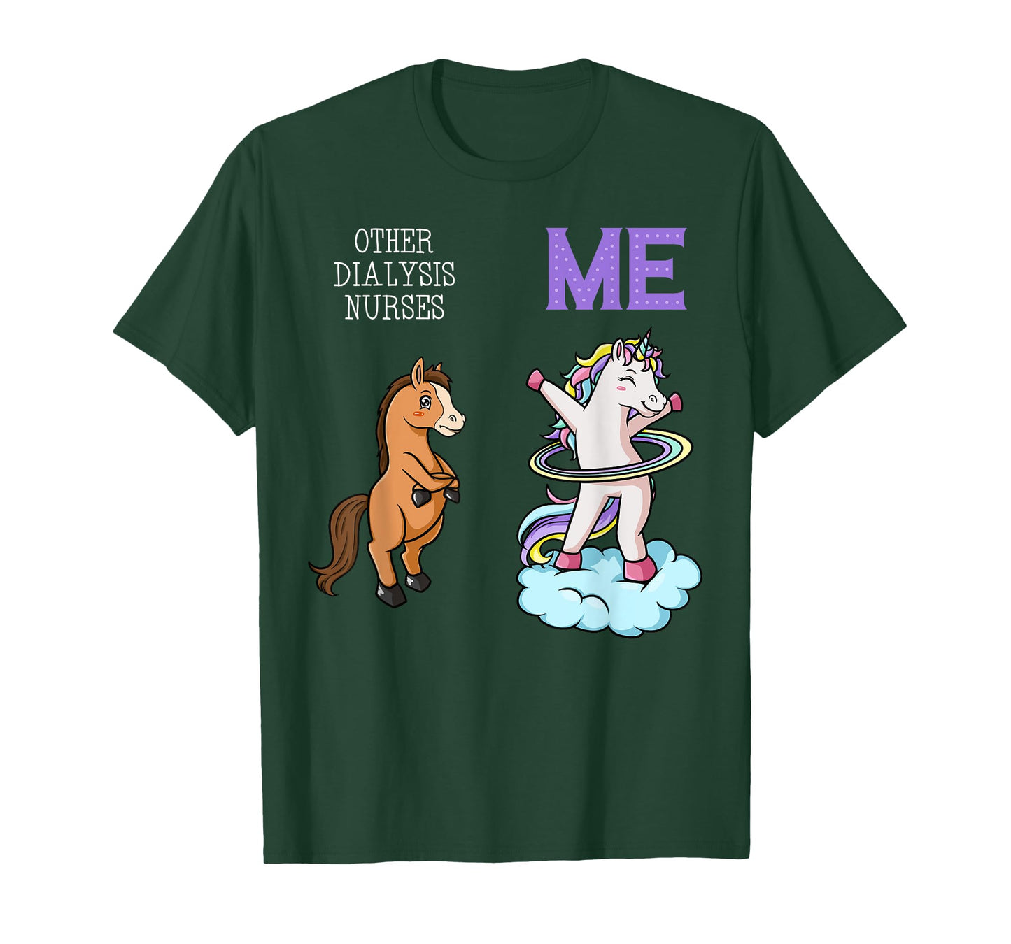 Dialysis Nurse Unicorn Renal Nursing RN Nephrology T-Shirt
