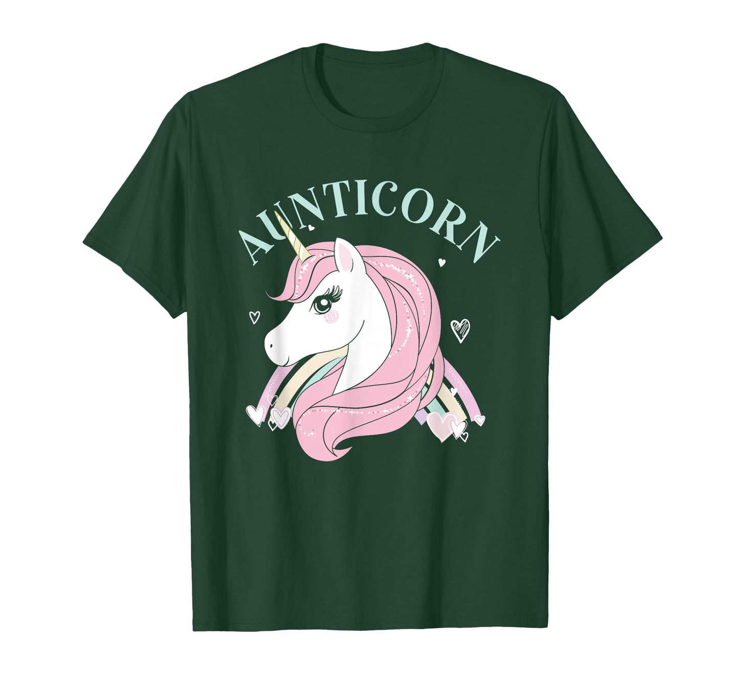 Aunticorn Aunt Unicorn Auntie Niece Nephew Sister Uncle Mom T-Shirt