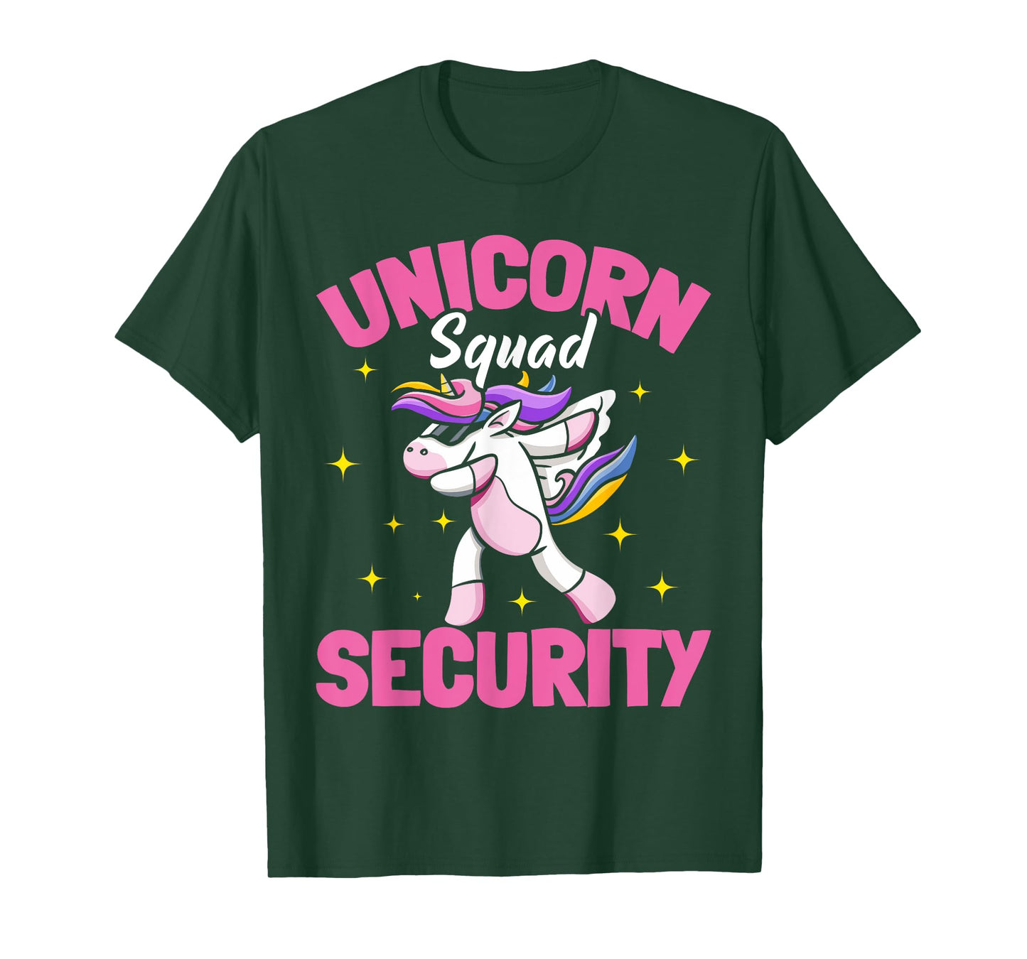 Unicorn Parents Birthday Party Security T-Shirt