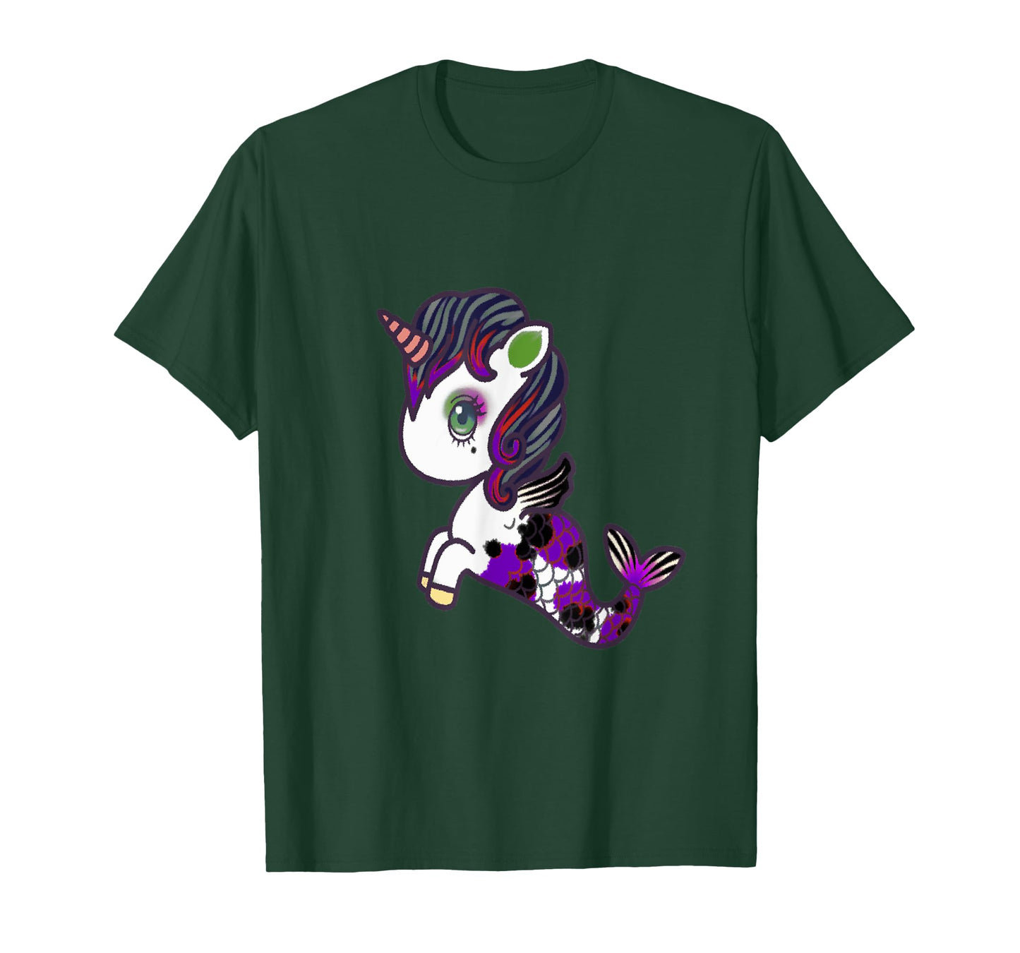 Mermaid Unicorn Mermicorno Tee T-Shirt