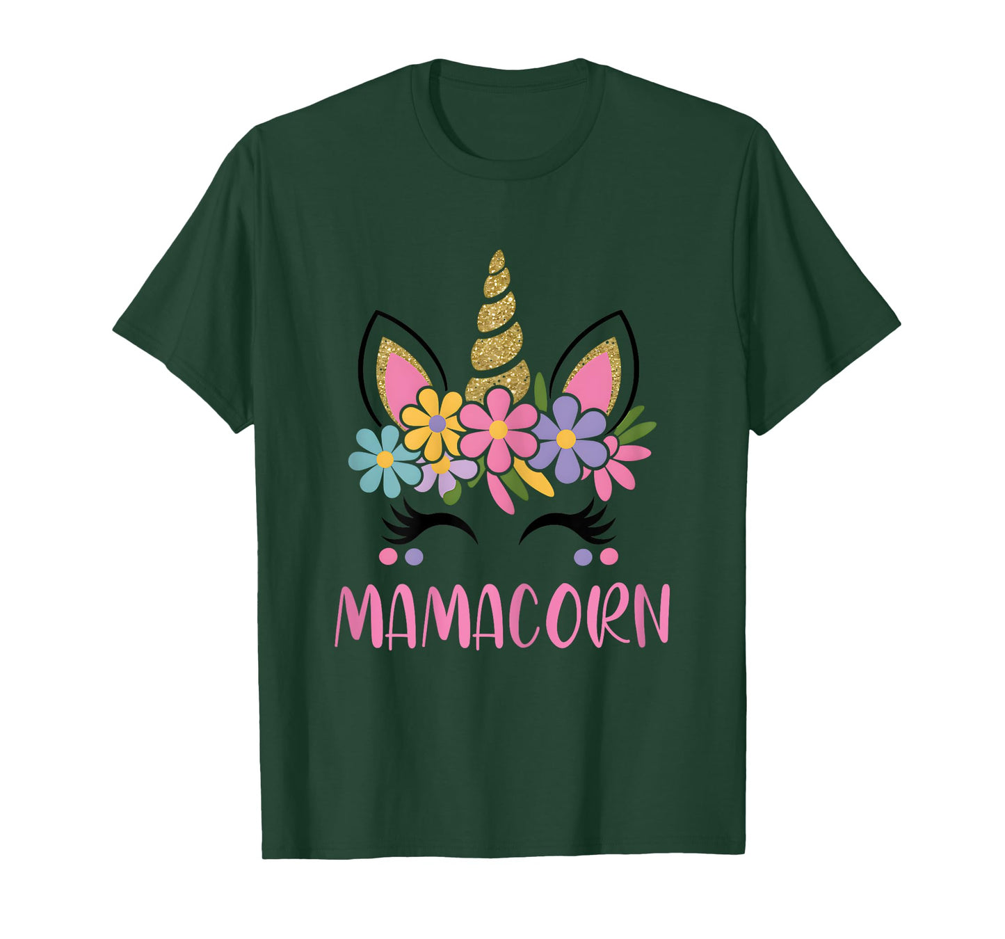 Funny Mamacorn Costume Mothers Day Unicorn Mom Women Mother T-Shirt