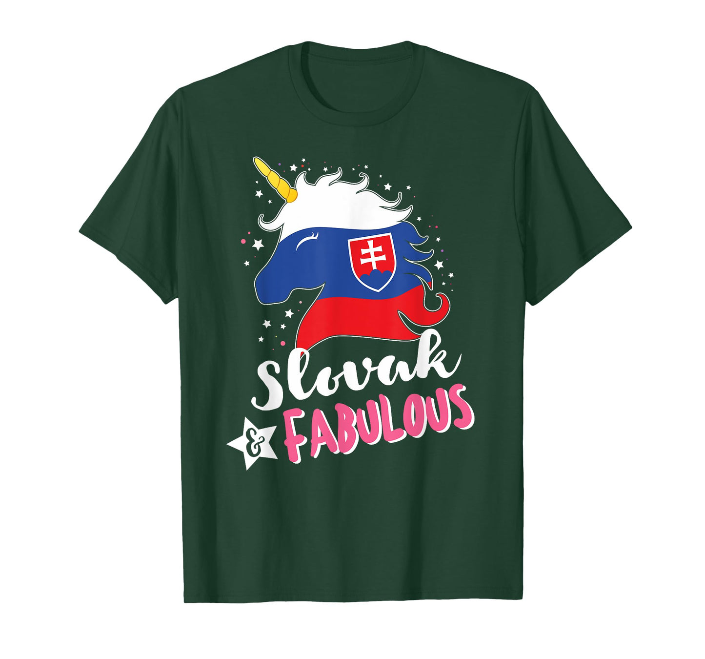 Slovak Unicorn Slovakia Flag T-Shirt
