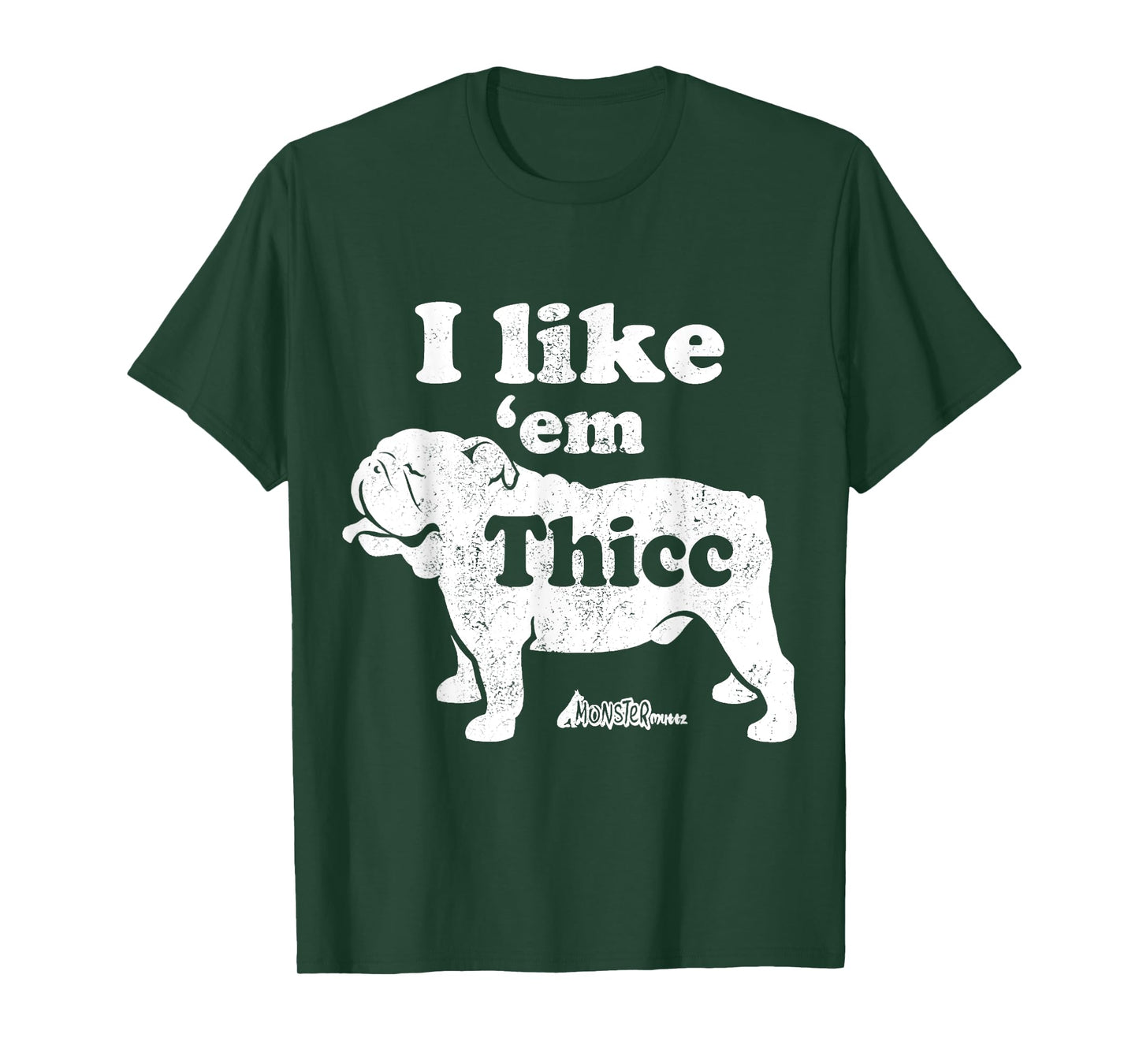 English Bulldog Top, Cute I Like Em Thicc, Chonky Bully Men Women Kids T-Shirt
