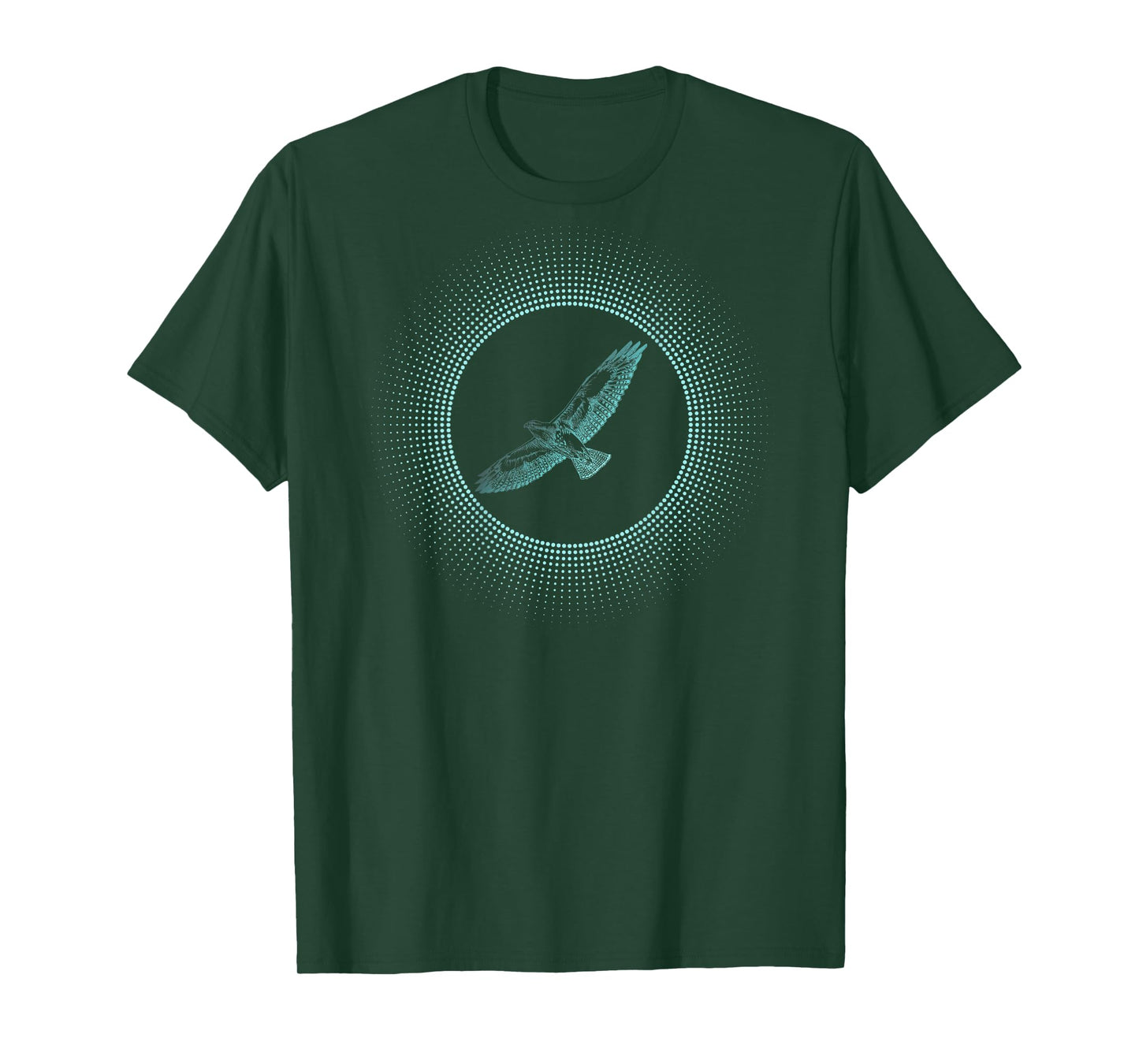 Tony Anderson Designs Hawk Invert T-Shirt - Unisex-Adults, Kids - Black - Short Sleeve - Classic Fit - Polyester 100% - Bird Print Design