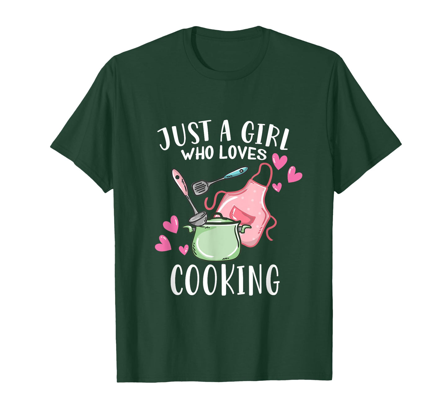 Just A Girl Who Loves Cooking Chef Cooking T-Shirt