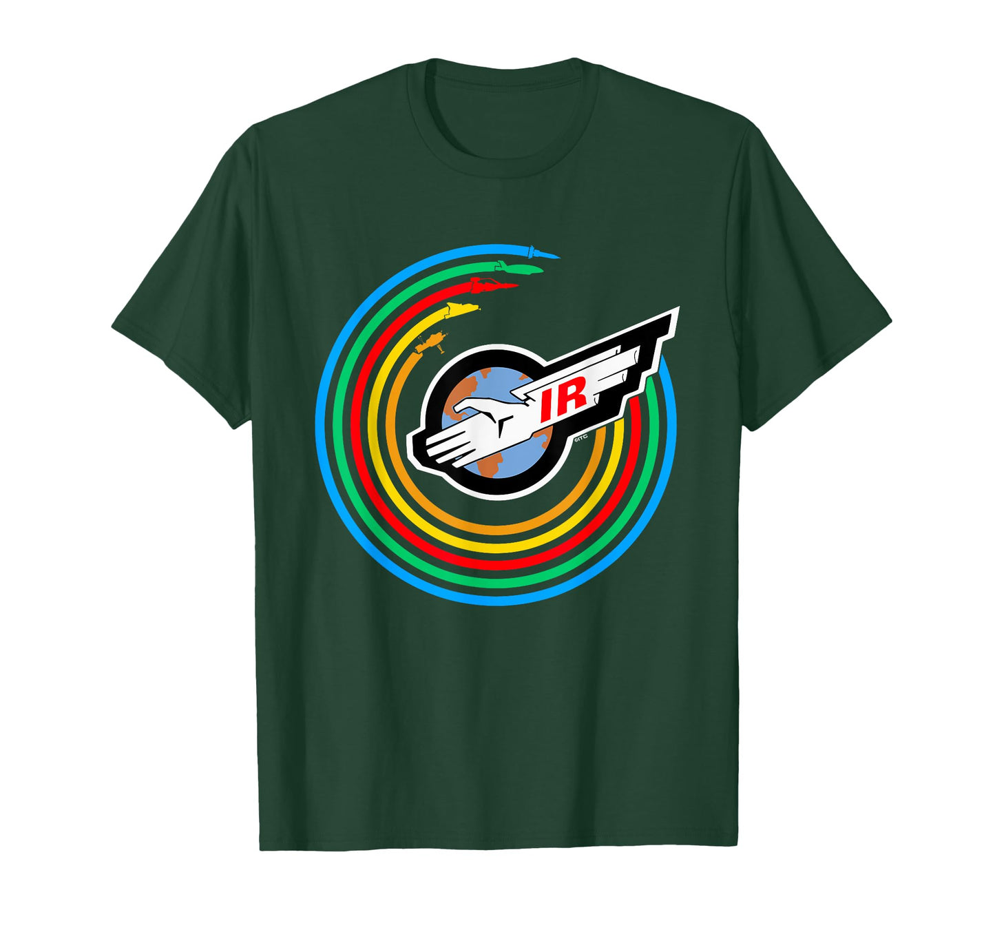 Thunderbirds Colour Rainbow International Rescue Logo T-Shirt