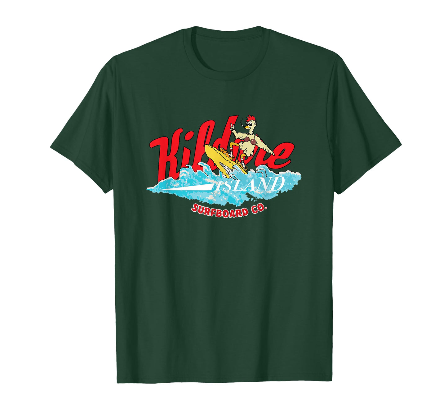 Outer Banks Island Chicken Kildare Island Surfboard Co. T-Shirt