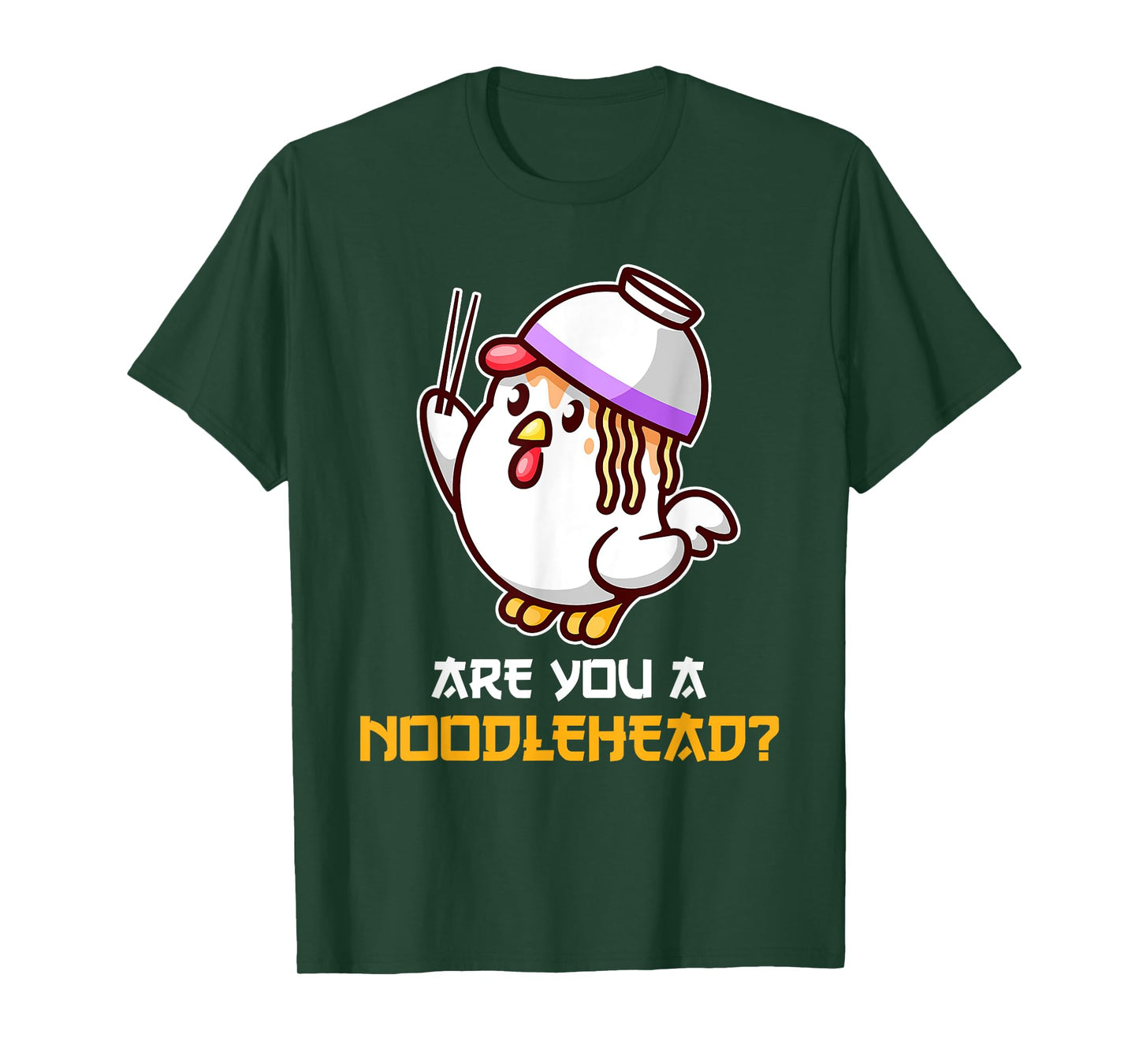 Noodle Head Chicken Cute Ramen Udon Bowl Funny Japan Asian T-Shirt