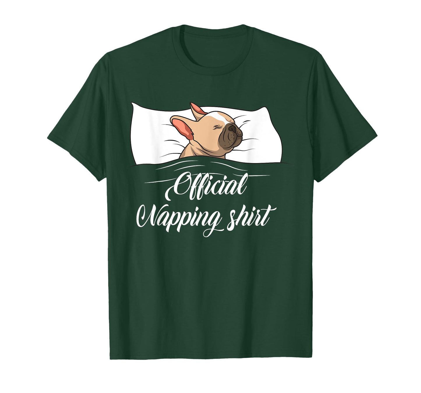 Sleeping French Bulldog Pyjamas Gift Official Napping T-Shirt