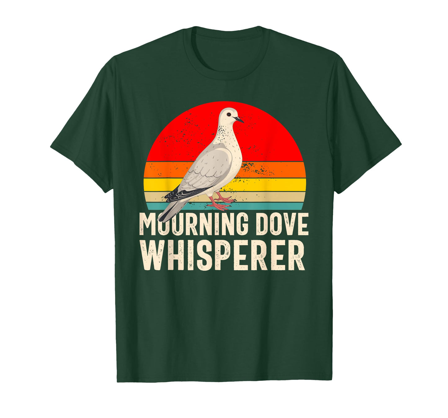 Mourning Dove Bird Lover Women Men Girl Boys Retro Vintage T-Shirt