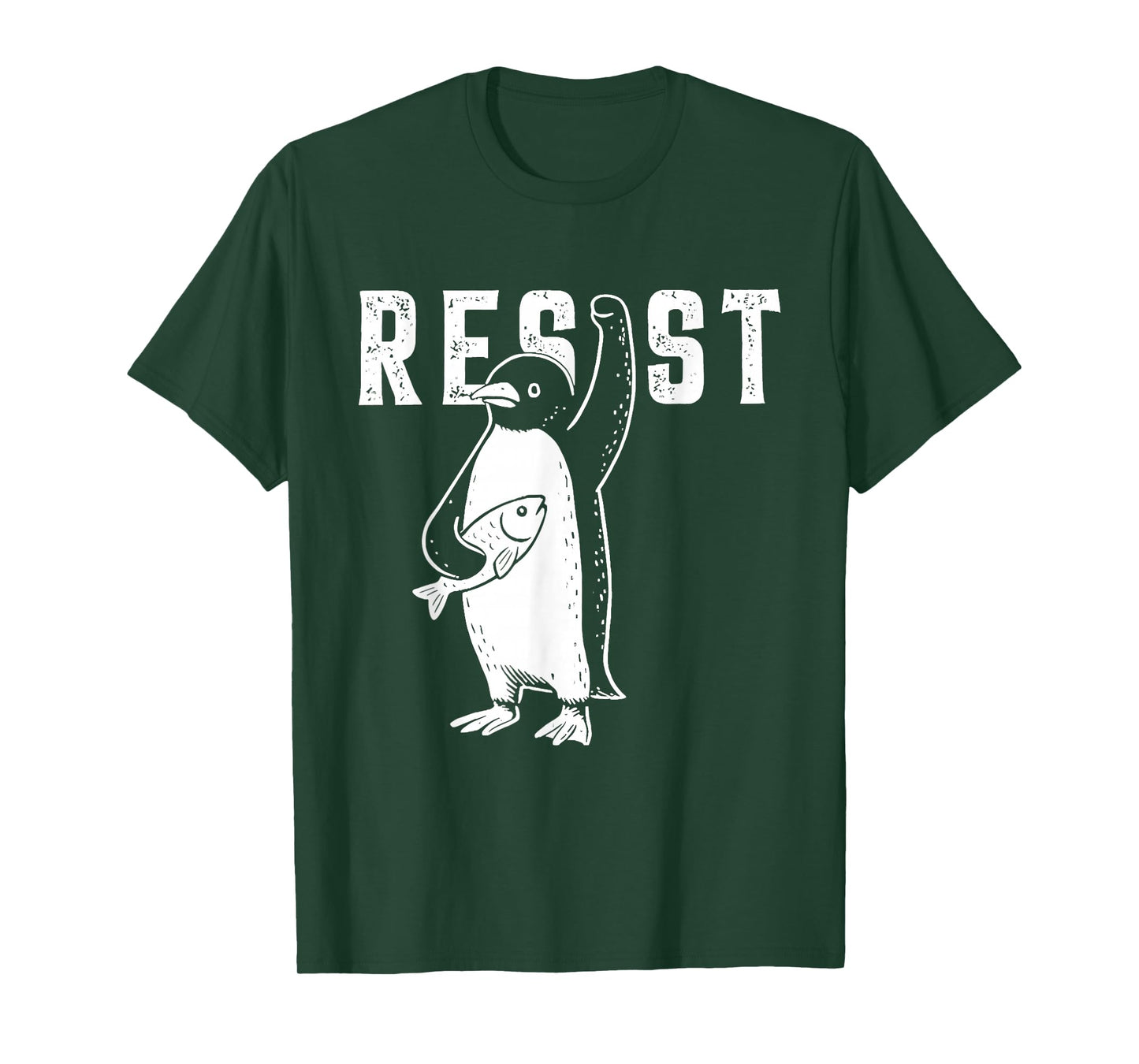 Penguin Resist Funny Penguins Protest Against Tariffs T-Shirt