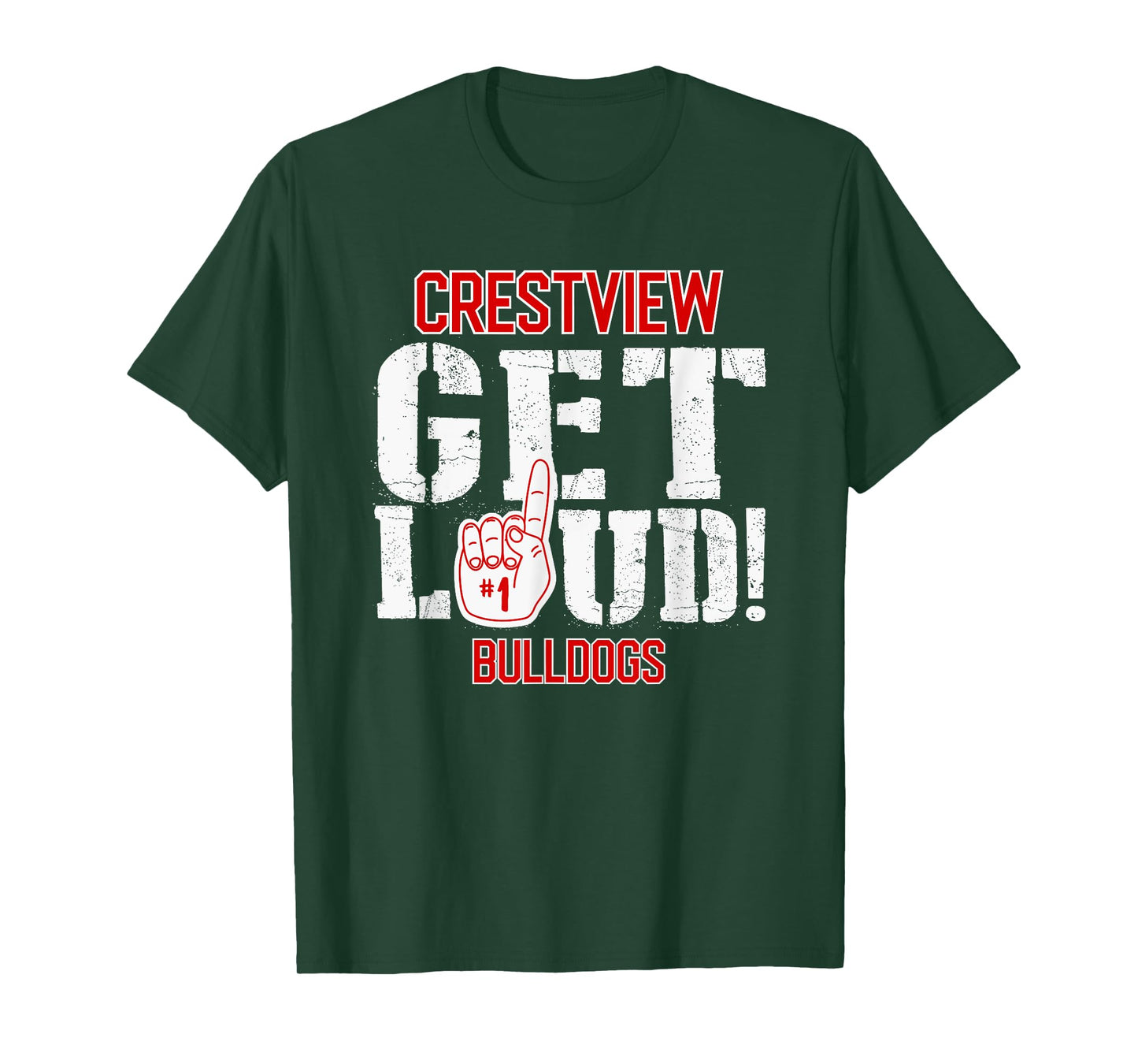 Crestview High School GET LOUD Bulldogs T-Shirt