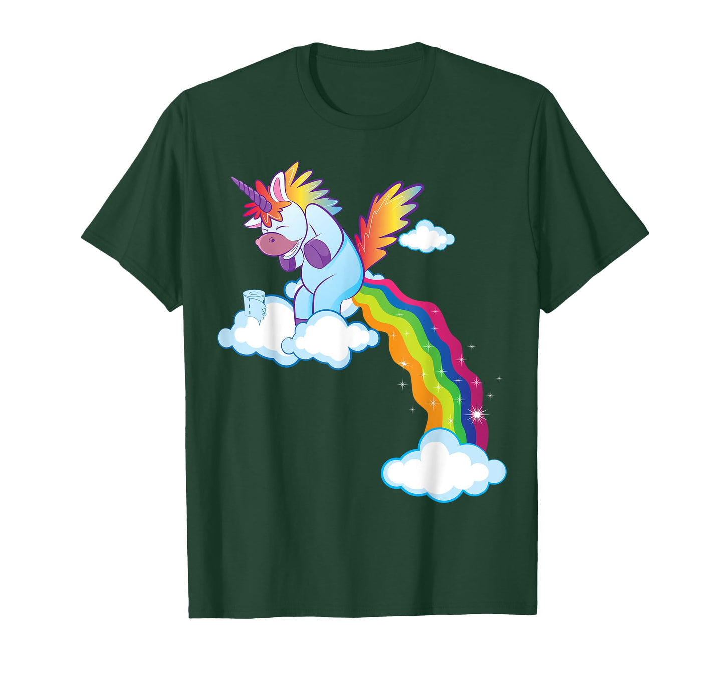 Unicorn Lover Gift Funny Rainbow Pooping Unicorn T-Shirt