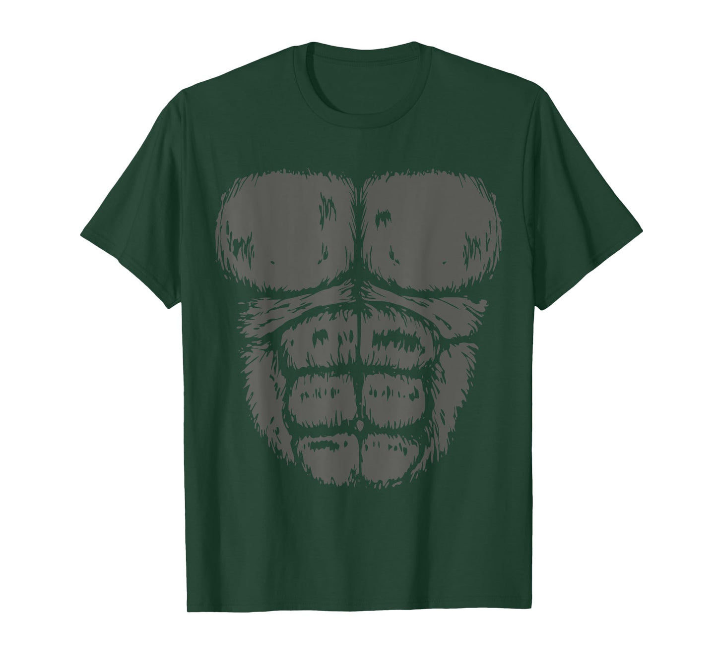 Gorilla Monkey Belly Chest Costume DIY Halloween T-Shirt