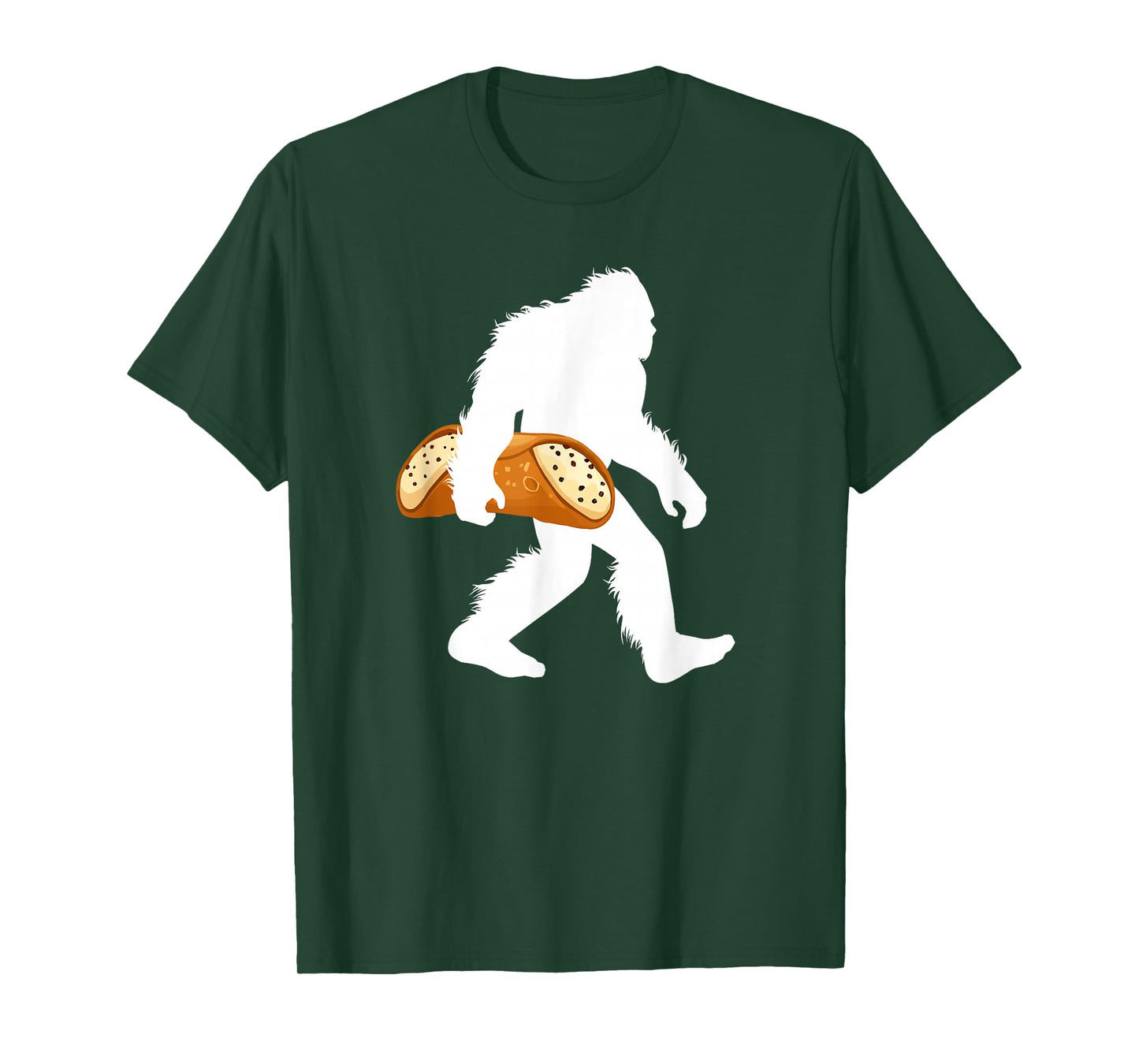 Cannoli Bigfoot Carrying Cannolo Sasquatch T-Shirt
