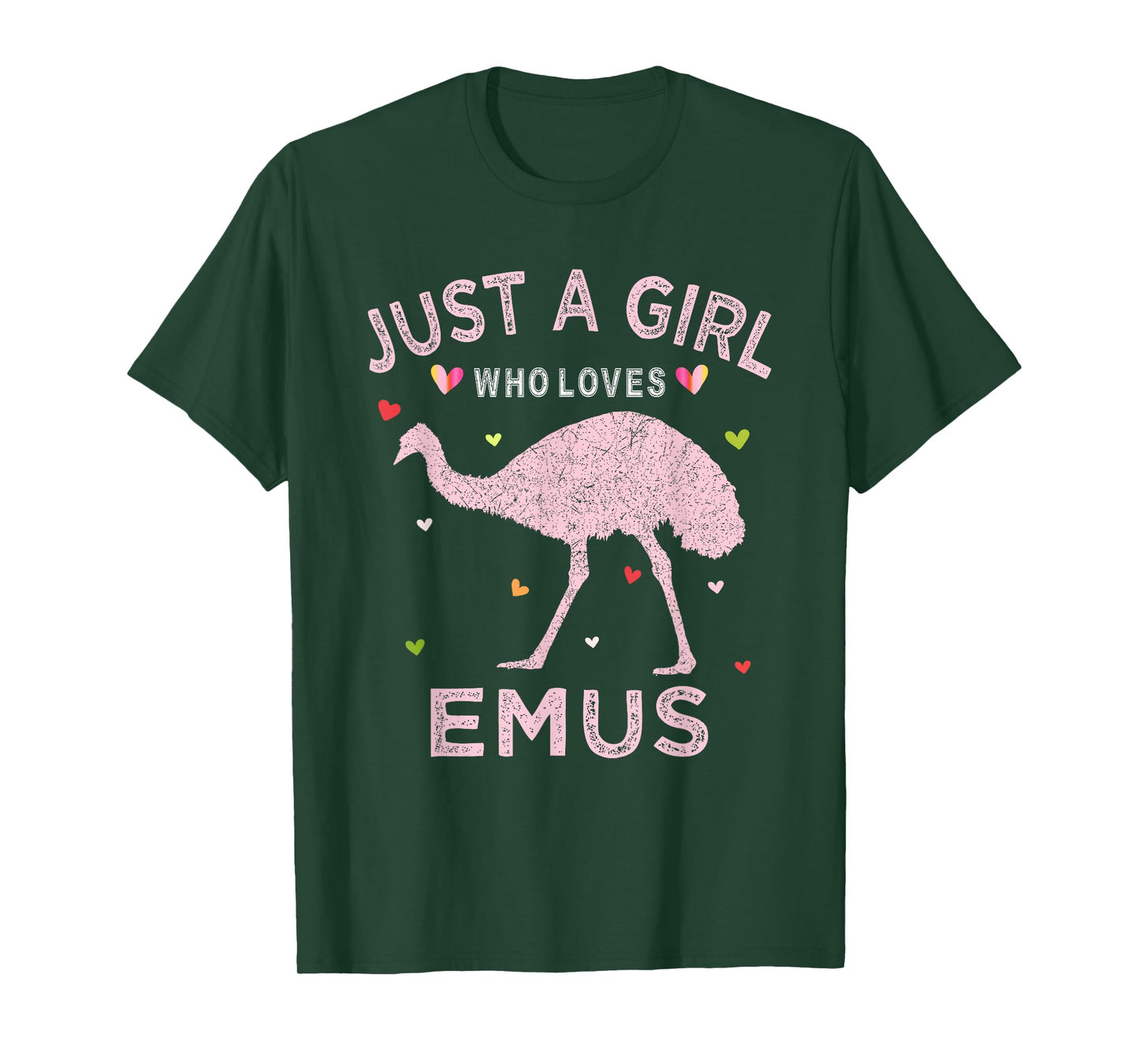 Emu Bird Lover Gift Just A Girl Who Loves Emus T-Shirt