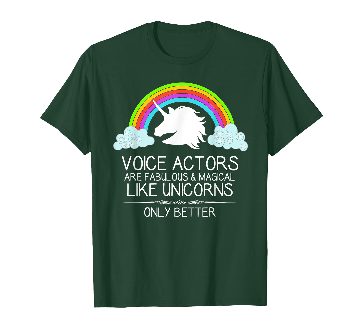 Voice Over Gifts - Voice Actors Are Like Unicorns Voiceover T-Shirt