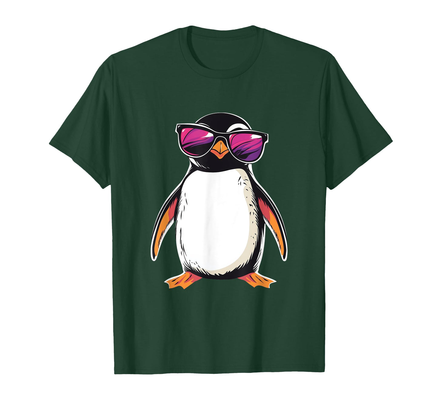 Penguin wearing Sunglasses Bird Funny Graphic T-Shirt