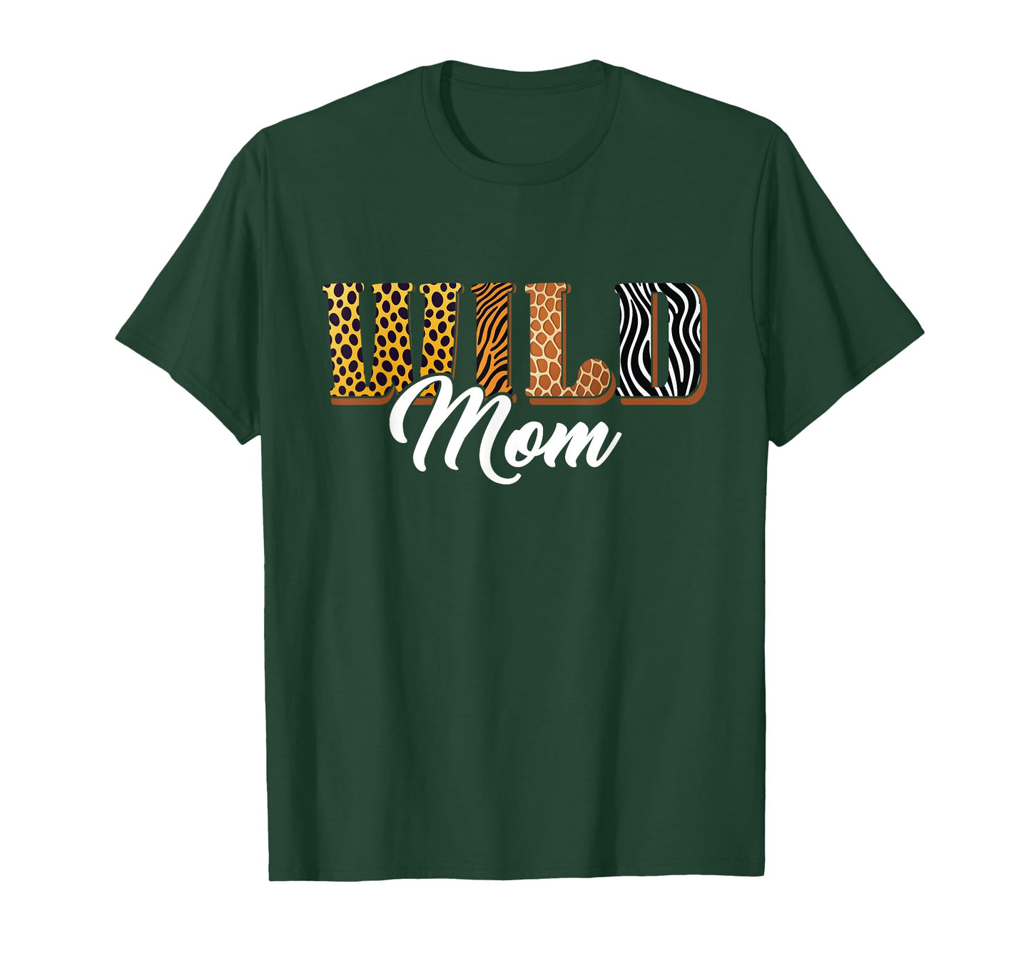 Wild Mom Zoo Safari Jungle Animal Birthday Matching Family T-Shirt