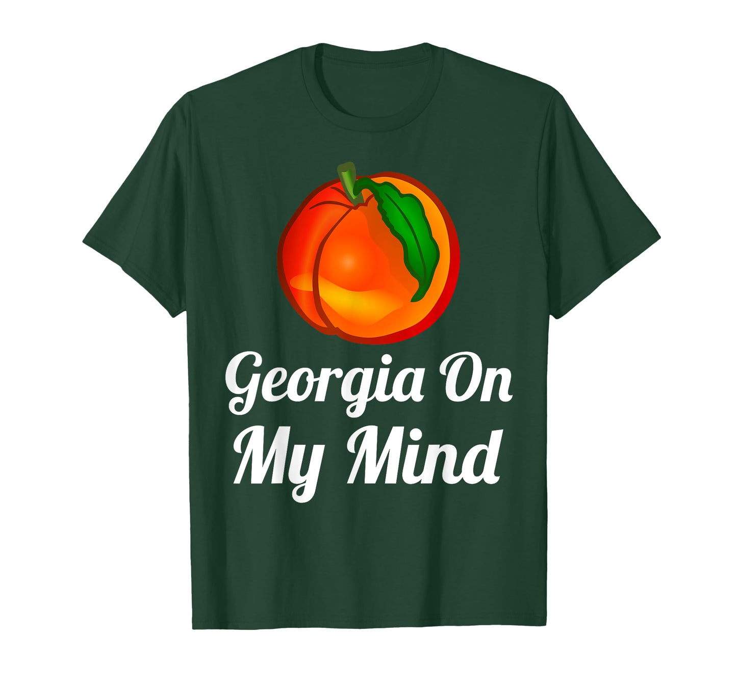Georgia On My Mind White Print T-Shirt T-Shirt
