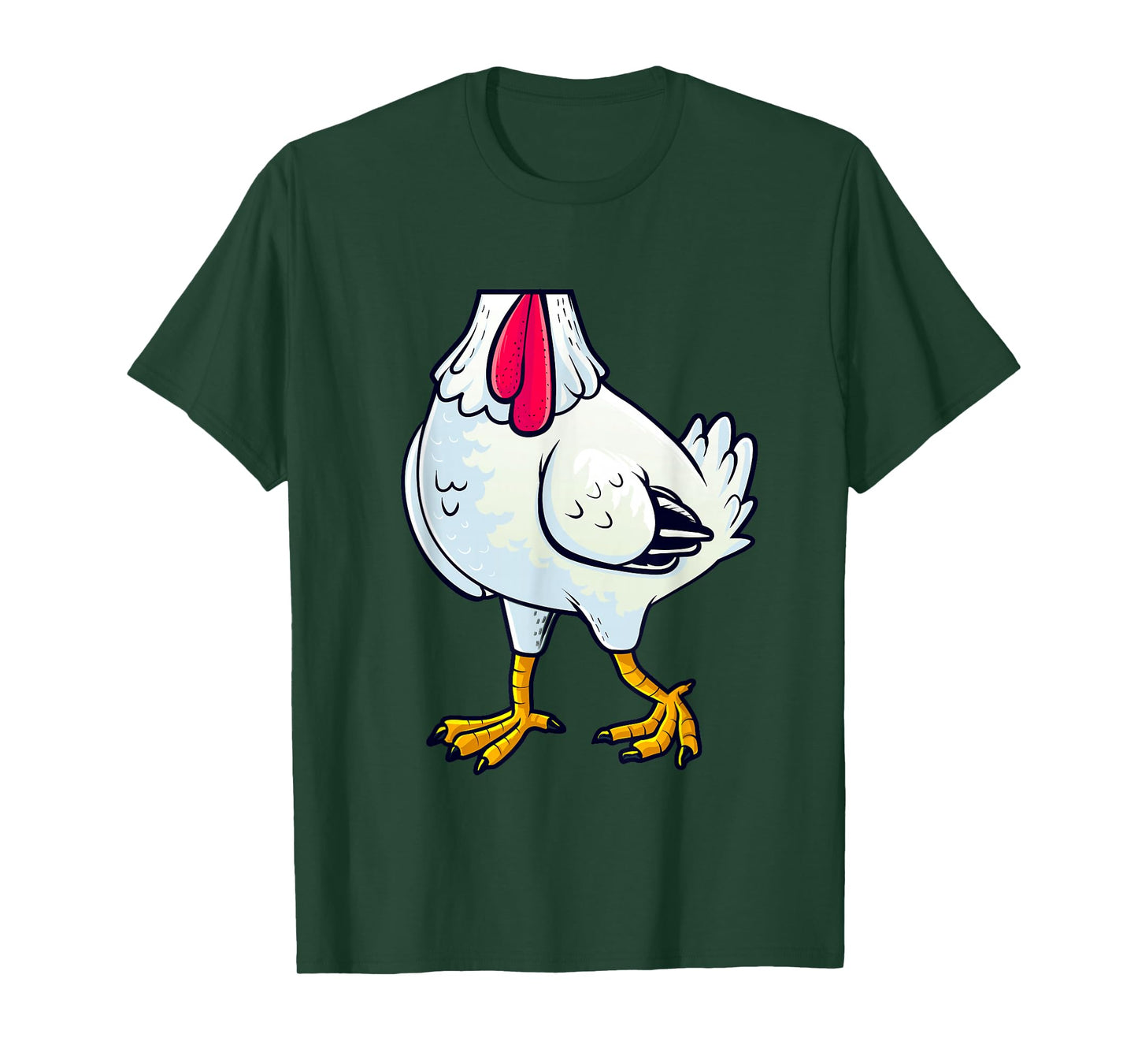Chicken Costume Body Funny Farm Animal Farming Halloween T-Shirt