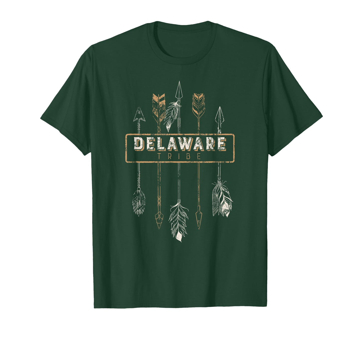 Delaware Tribe T Shirt Tribal Boho Distressed Arrows