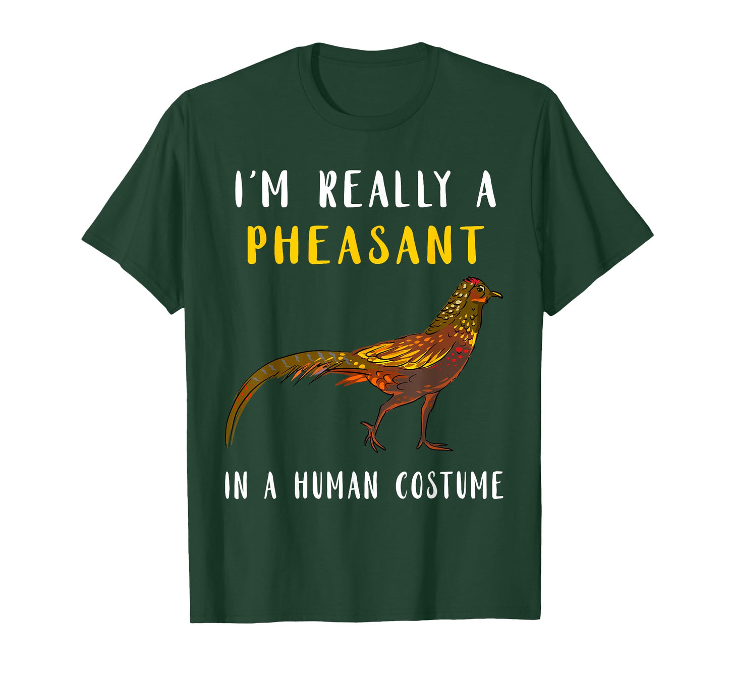 Pheasant Hunting Human Costume Pheasant Lover Plucking T-Shirt