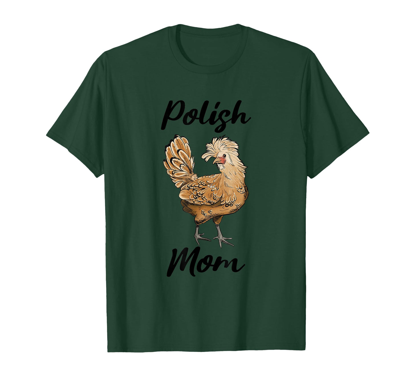 Our Piney Homestead Polish Mom Cute Polish Chicken T-Shirt, Small